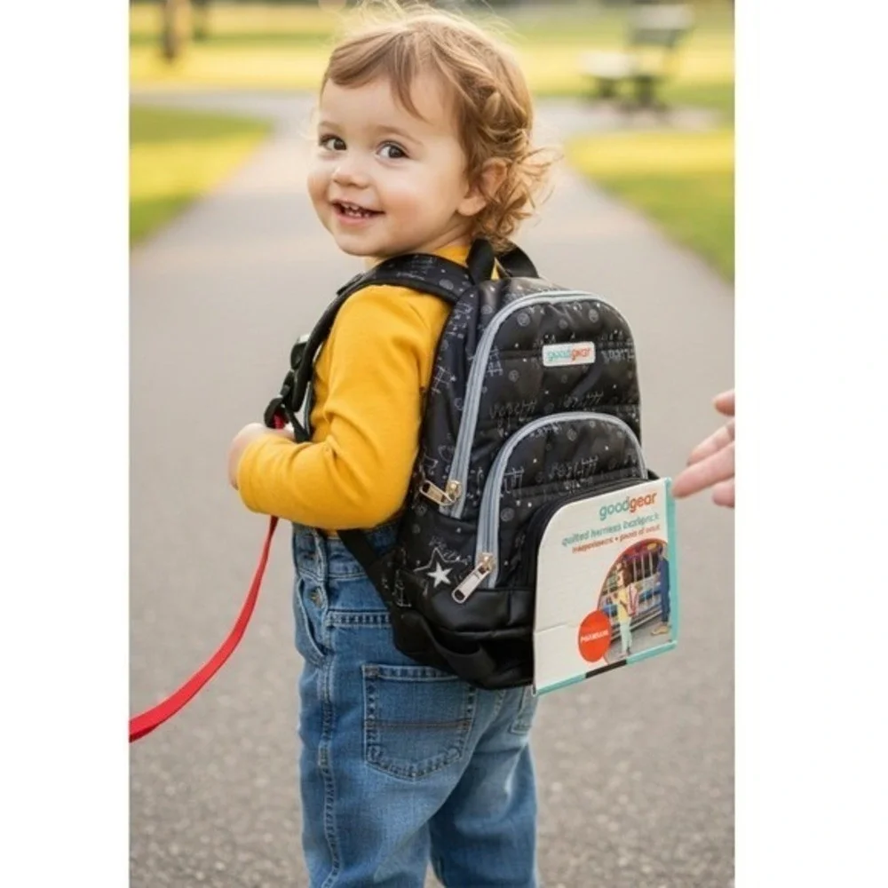 NWT Good Gear Quilted Harness Backpack for Toddlers Independence Peace of‎ Mind